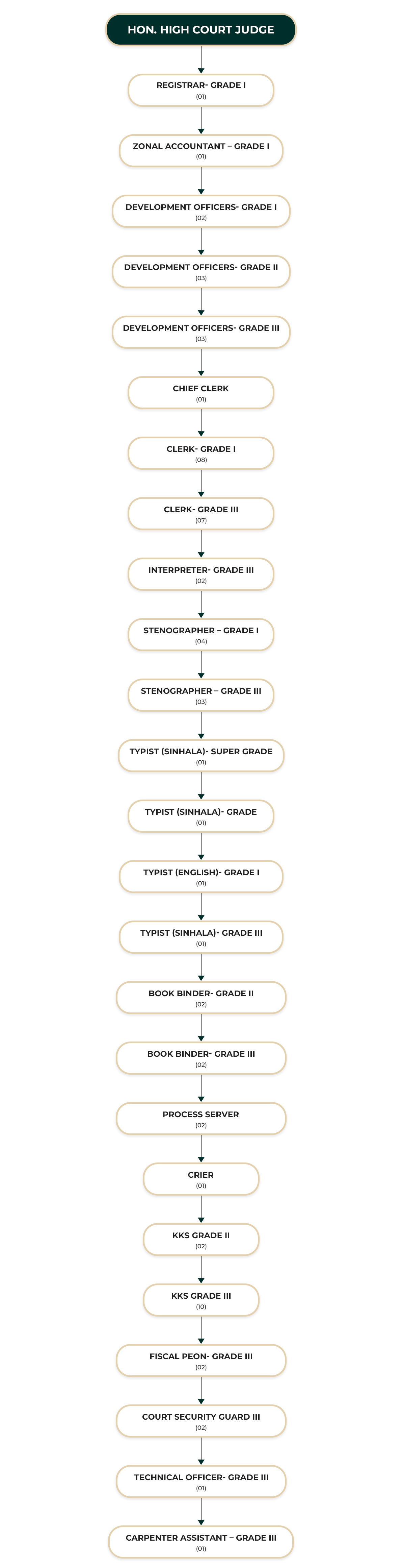 HIGH COURT RATHNAPURA ORGANIZATIONAL STRUCTURE